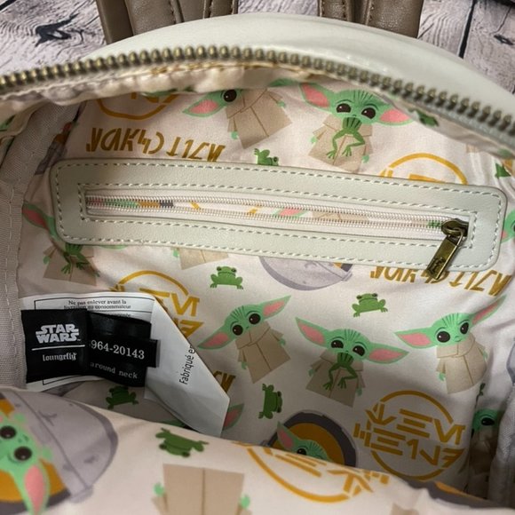 Loungefly Star Wars Baby Yoda Double Strap Backpack - Picture 6 of 9